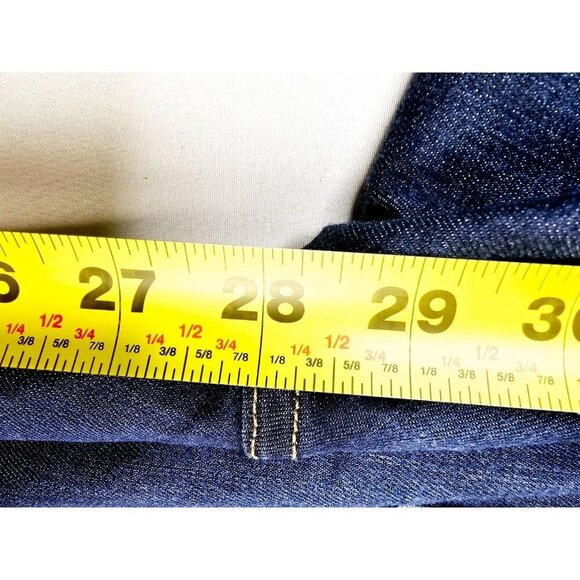 7 For All Mankind Size 24X28 Womens The Mid Rise Ankle Skinny Blue Denim Jeans - Picture 7 of 12